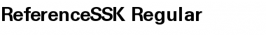 Download ReferenceSSK Regular Font