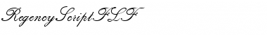 Download RegencyScriptFLF Roman Font Title Preview