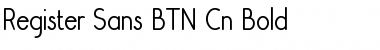 Download Register Sans BTN Cn Bold Font