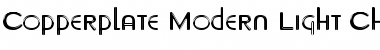 Download Copperplate Modern Light Chrome Regular Font Title Preview