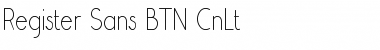Download Register Sans BTN CnLt Regular Font