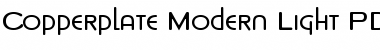 Download Copperplate Modern Light Regular Font Title Preview