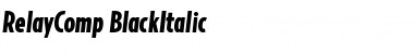 Download RelayComp-BlackItalic Regular Font