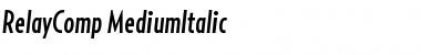 Download RelayComp-MediumItalic Regular Font