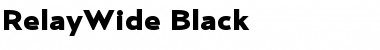 Download RelayWide-Black Regular Font