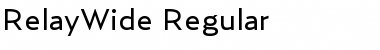 Download RelayWide-Regular Regular Font