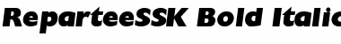 Download ReparteeSSK Bold Italic Font
