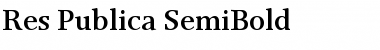 Download Res Publica SemiBold Font