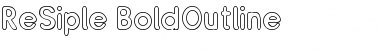 Download ReSiple BoldOutline Font