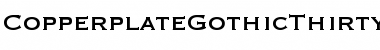 Download CopperplateGothicThirty-OneBC Roman Font Title Preview