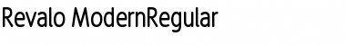 Download Revalo ModernRegular Regular Font