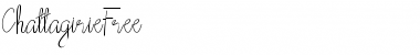 Download ChattagirieFree Regular Font Title Preview