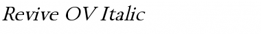 Download Revive OV italic Italic Font