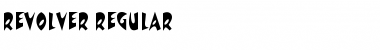 Download Revolver Regular Font Title Preview