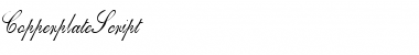 Download CopperplateScript Regular Font Title Preview