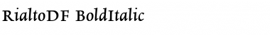 Download RialtoDF Bold Italic Font