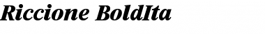 Download Riccione-BoldIta Regular Font