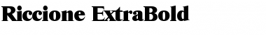 Download Riccione-ExtraBold Regular Font