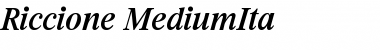Download Riccione-MediumIta Regular Font