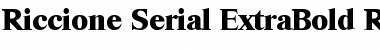 Download Riccione-Serial-ExtraBold Regular Font
