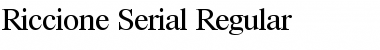 Download Riccione-Serial Regular Font