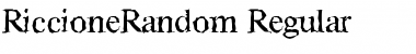 Download RiccioneRandom Regular Font