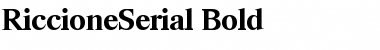 Download RiccioneSerial Bold Font