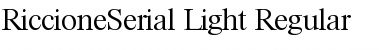 Download RiccioneSerial-Light Regular Font