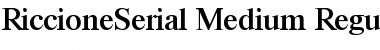 Download RiccioneSerial-Medium Regular Font