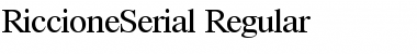 Download RiccioneSerial Regular Font