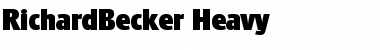 Download RichardBecker-Heavy Font