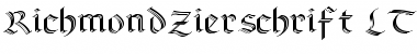 Download RichmondZierschrift LT Regular Font