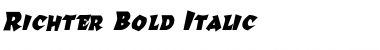 Download Richter Bold Italic Font