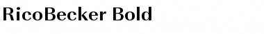 Download RicoBecker Bold Font