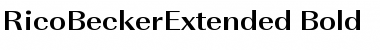 Download RicoBeckerExtended Bold Font