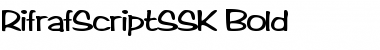 Download RifrafScriptSSK Bold Font