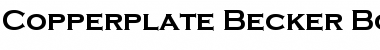 Download Copperplate Becker Bold Regular Font Title Preview