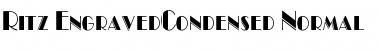 Download Ritz EngravedCondensed Normal Font