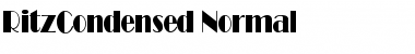 Download RitzCondensed Normal Font