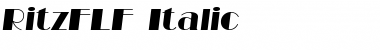 Download RitzFLF Medium Italic Font