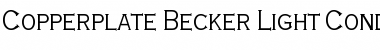 Download Copperplate Becker Light Cond Regular Font Title Preview
