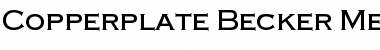 Download Copperplate Becker Med Regular Font Title Preview