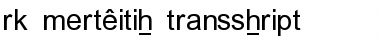 Download RK Meroitic Transscript Regular Font