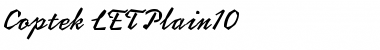 Download Coptek LET Plain Font Title Preview