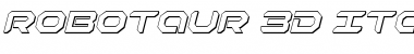 Download Robotaur 3D Italic Font