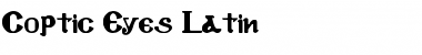 Download Coptic Eyes Latin Regular Font Title Preview