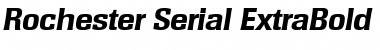 Download Rochester-Serial-ExtraBold RegularItalic Font