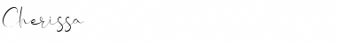Download Cherissa Regular Font Title Preview