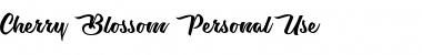 Download Cherry Blossom personal Use Regular Font Title Preview