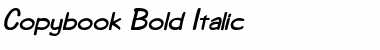 Download Copybook Bold Italic Font Title Preview